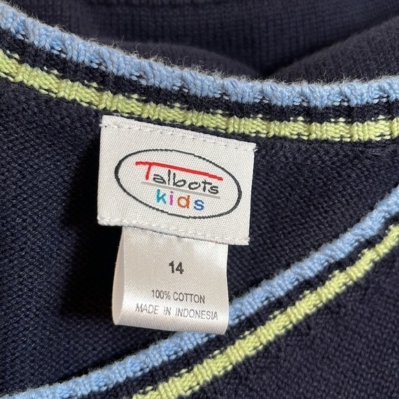 TALBOTS Knit Sweater Vest Boy Size 14 - Picture 10 of 10